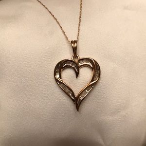 Diamond heart necklace